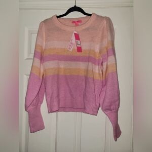 Lilly Pulitzer Ritza Striped Sweater Nwt Size MED